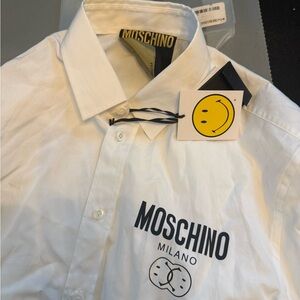 Moschino White Casual Button Down Shirt